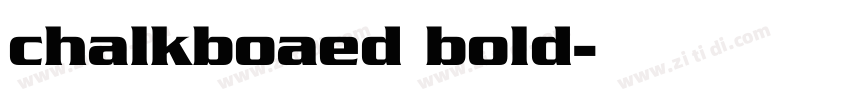 chalkboaed bold字体转换